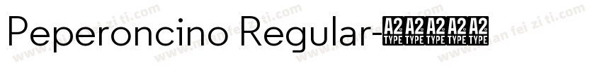Peperoncino Regular字体转换